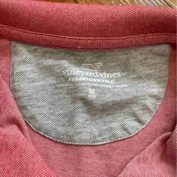 Vineyard Vines Boys Red Edgartown Short Sleeve Polo Shirt Size Medium - Picture 2 of 4